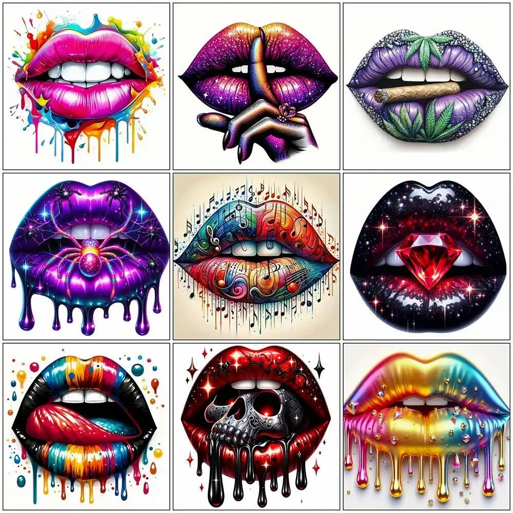 Diamond Painting Mouth Lip Full Square