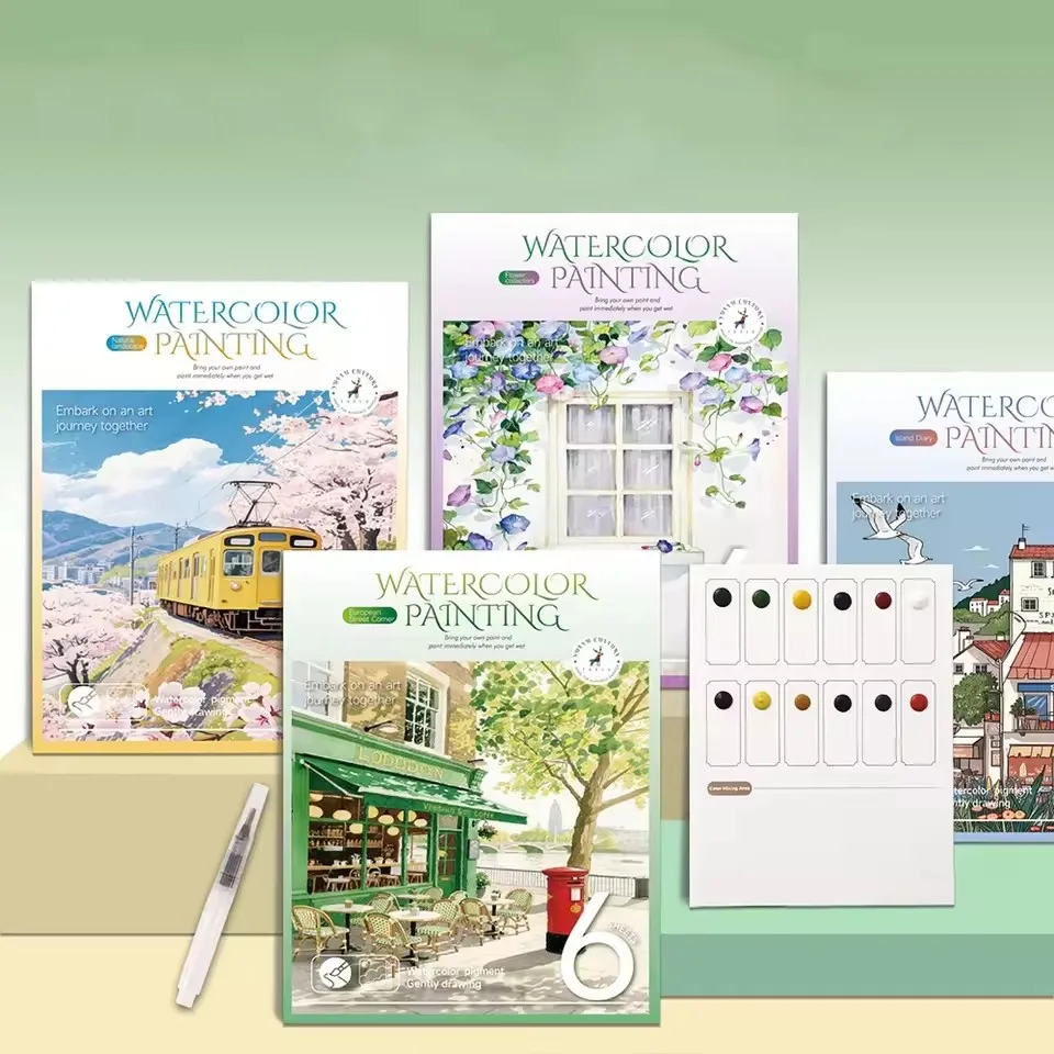 Creative Watercolor Coloring Book