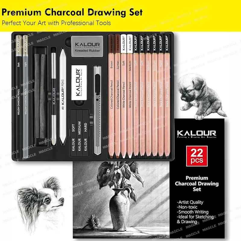 PDAS Charcoal Sketching Art Set
