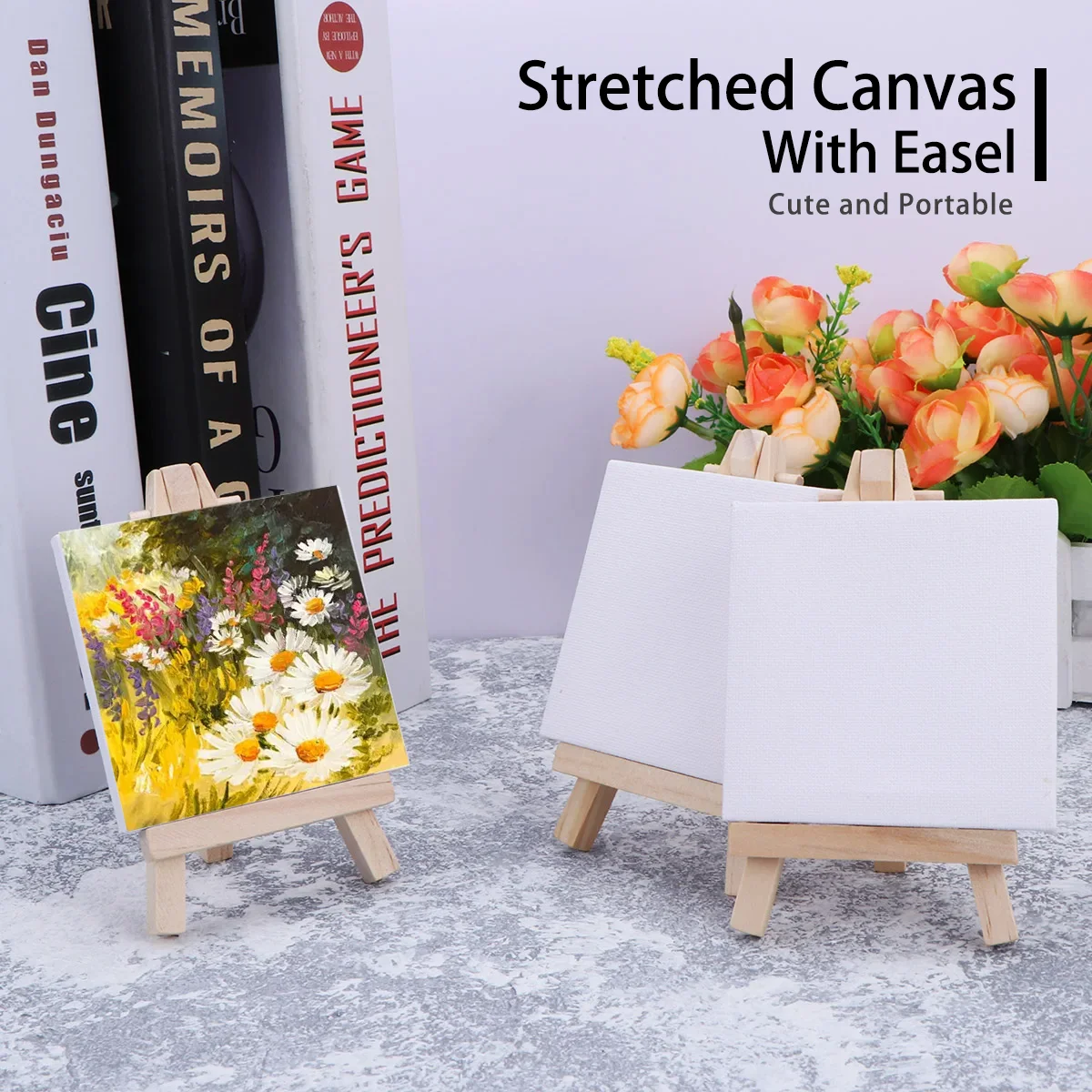Mini Canvas And Easel Set