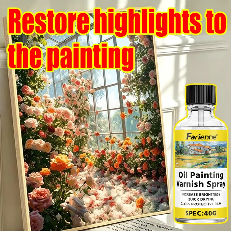Oil painting varnish spray