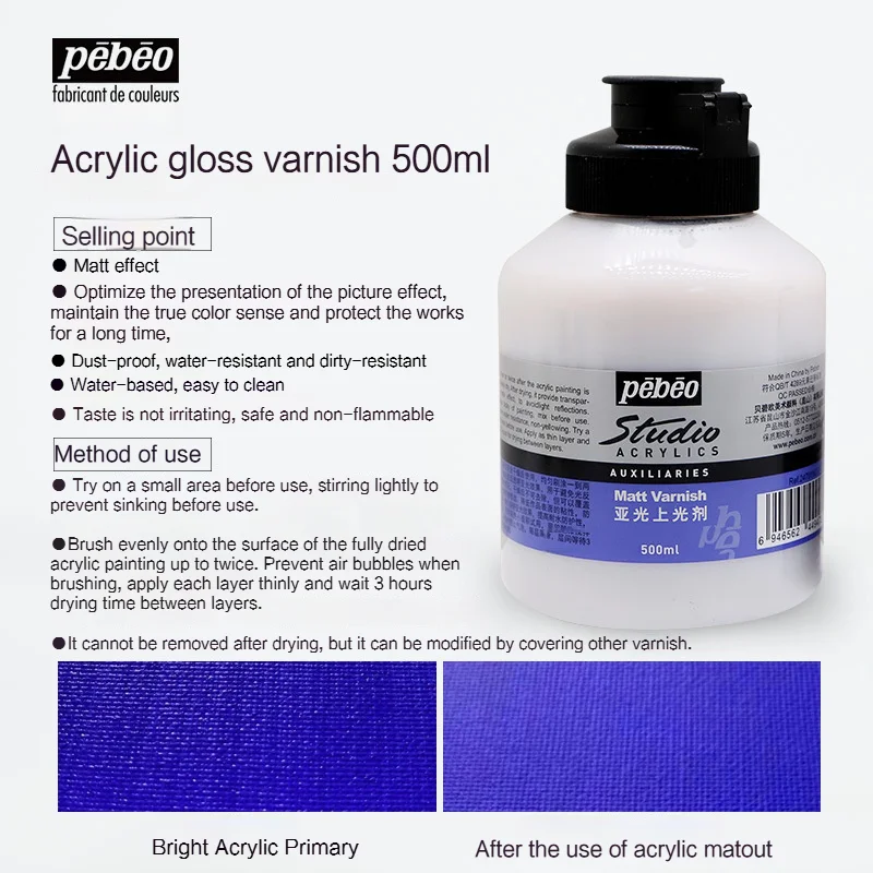 Glossy Matte Varnish Water-Based Acrylic Retarder Thinner - Image 7